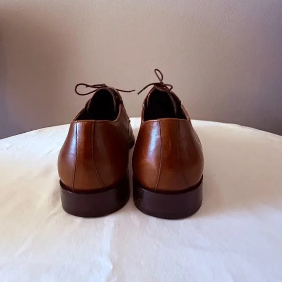 Bruno Magli Tan Leather Oxfords Made in Italy 11.5 display picture 3